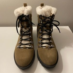Marc Fisher Ltd Faux Shearling Suede Boots